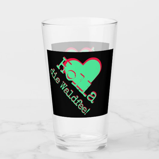 Holla, die Waldfee! Spruch タンブラーグラス (正面)