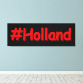 「#Holland」かわいいデザイン。買今 キャンバスプリント (インサイチュ (ウッドフロア))