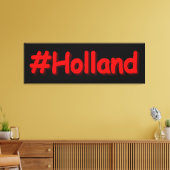 「#Holland」かわいいデザイン。買今 キャンバスプリント (インサイチュ (リビング))