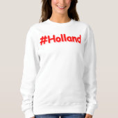 「#Holland」かわいいデザイン。買今 スウェットシャツ (正面)