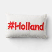 「#Holland」かわいいデザイン。買今 ランバークッション (裏面)