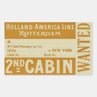 Holland America Line Rotterdam 長方形シール