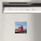Holland Harbor South Pierhead Light 2011マグネット マグネット (インサイチュ (食洗機))