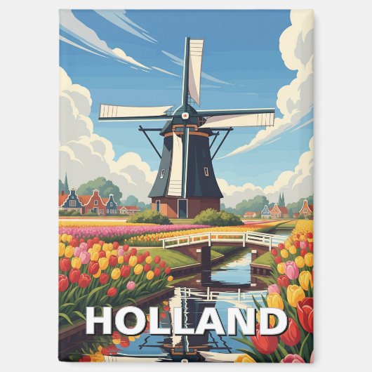 Holland Michigan Travel マグネット (正面)