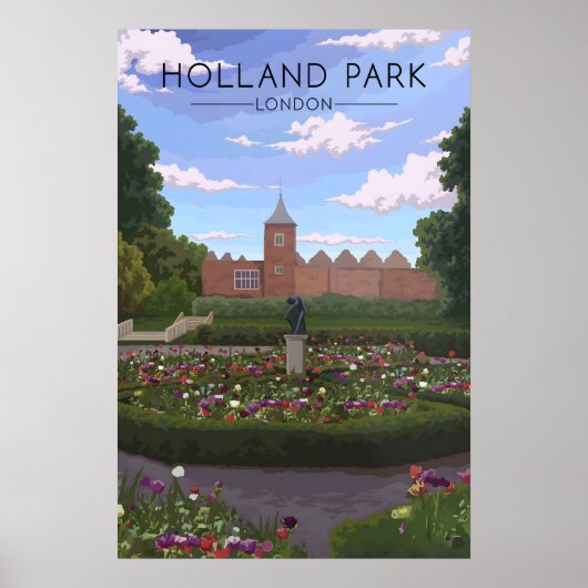Holland Park London Travel Poster ポスター (正面)