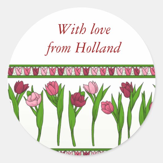 Holland sticker ラウンドシール (正面)