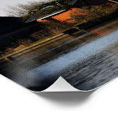 Hollandse Molen aan de waterkant. ポスター (コーナー)