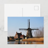 Hollandse Molen aan de waterkant. ポストカード (正面/裏面)