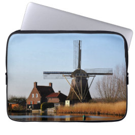 Hollandse Molen aan de waterkant. ラップトップスリーブ