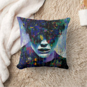 Holler of It All - Ken Gage Surreal Art クッション (ブランケット)