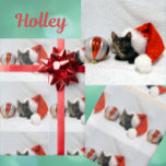 Holley's Christmas - Torti Cat Christmas ラッピングペーパー<br><div class="desc">ホリーは素晴らしい小さな救助子猫だ。彼女は高いファッションであなたの救済クリスマスの贈り物を届けることを愛している。</div>