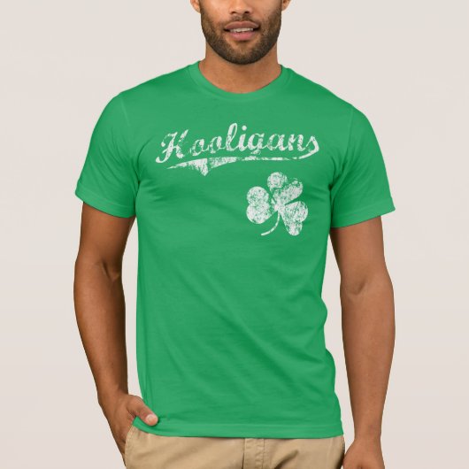 Holligansのアイルランド人のTシャツ Tシャツ (正面)