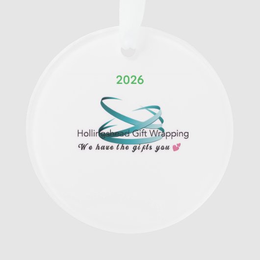 Hollingshead ギフト包装 2026年 クリスマス オーナメント (正面)