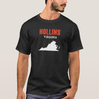 Hollins Virginia USA州アメリカトラベルバージニア Tシャツ