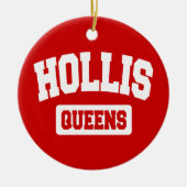 Hollis、女王、NYC セラミックオーナメント (正面)