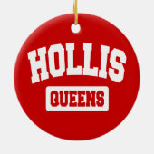 Hollis、女王、NYC セラミックオーナメント (裏面)