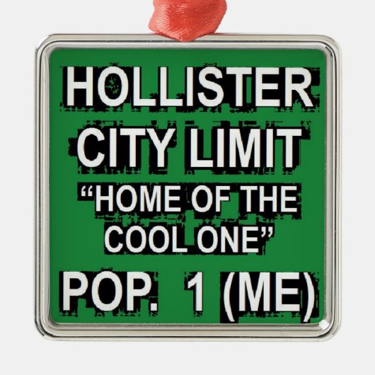 Hollister City Limit メタルオーナメント (正面)