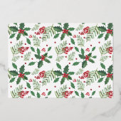 Holllyメリー写真を結婚した表示す婚約したる 箔招待状 (裏面)