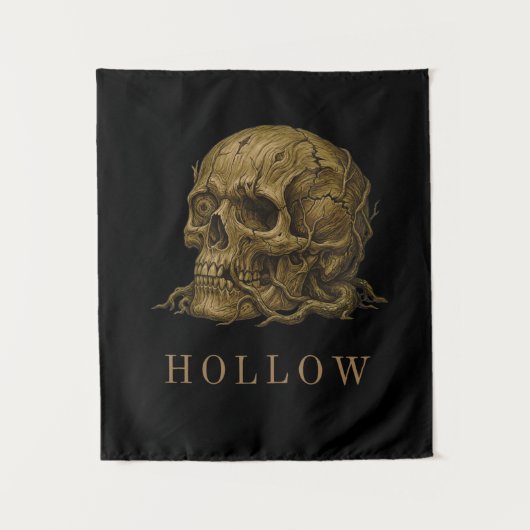 HOLLOW | 木製の遺物 スカル エステティック タペストリー (正面)