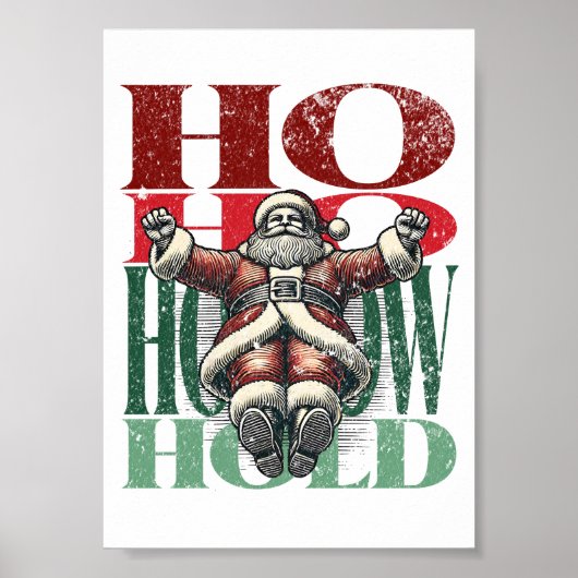 Hollow Holdおもしろいクリスマスバージョンのフィットネス条件 ポスター (正面)
