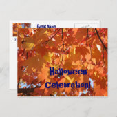 Holloweenのお祝い! イベントの発表カード インビテーションポストカード (正面/裏面)