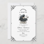 Holloween Pumpkin Little Boo Baby shower 招待状 (正面)