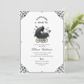 Holloween Pumpkin Little Boo Baby shower 招待状 (スタンド正面)