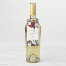 HOLLYブルゴーニュ金ゴールドフローラメリークリスマス