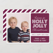 'Holly' (すてきDEMICK)ホリデーフォトカード シーズンカード (正面/裏面)