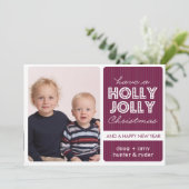 'Holly' (すてきDEMICK)ホリデーフォトカード シーズンカード (スタンド正面)
