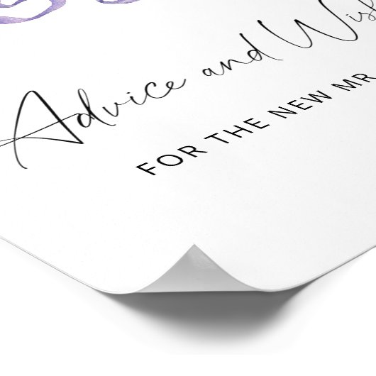 Holly -アドバイスとNewlyweds Posterへの願い ポスター (角)