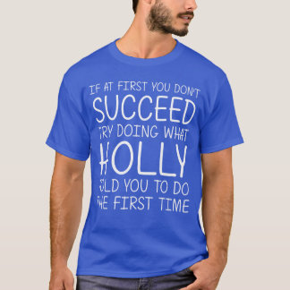 HOLLY ギフト 名前入り  誕生日 冗談 クリスマス Tシャツ