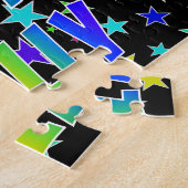 "HOLLY"名、おもしろい"ハッピーバースデー" ジグソーパズル (側面)