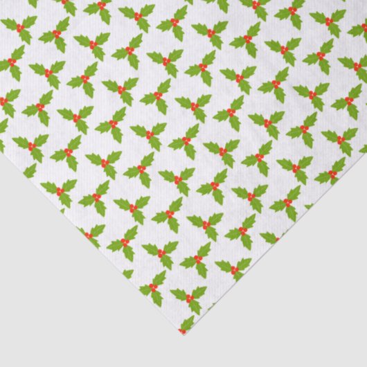 Holly and Berries Hand-drawn Christmas Holiday  薄葉紙 (詳細)