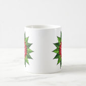 Holly and Berries Mandala  コーヒーマグカップ (中央)