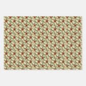 Holly and Evergreens ラッピングペーパーシート (正面2)