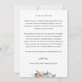 Holly Berlies Archフレーム写真年レビュー・カード 招待状 (裏面)