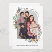 Holly Berlies Archフレーム写真年レビュー・カード 招待状 (正面/裏面)