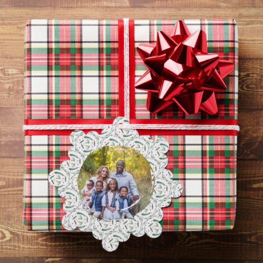 Holly Berries and branches Paper Ornament Card オーナメントカード (インサイチュ (ギフト))