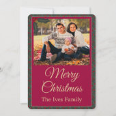 Holly Berries Christmas シーズンカード (正面)