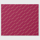 Holly Berries Christmas ラッピングペーパー (フラット)