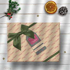 Holly Berries Christmas ラッピングペーパー