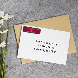 Holly Berries Christmas ラベル