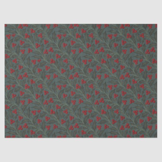 Holly Berries Christmas 薄葉紙 (正面)