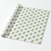 Holly berries Christmas wrapping paper ラッピングペーパー (アンロールド)