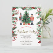 Holly Berries Nutcrackers Company クリスマス 招待状 (スタンド正面)
