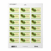 Holly & Berries shipping ラベル (フルシート)