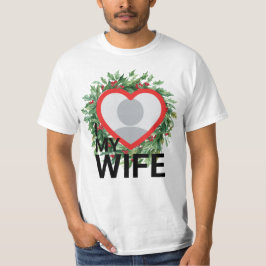 Holly Berry クリスマス 愛してる妻 メンズTシャツ Tシャツ
