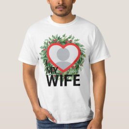 Holly Berry Christmas I Love My Wife mens tshirts Tシャツ