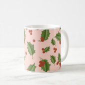 Holly Berry Christmas Mug コーヒーマグカップ (正面右)